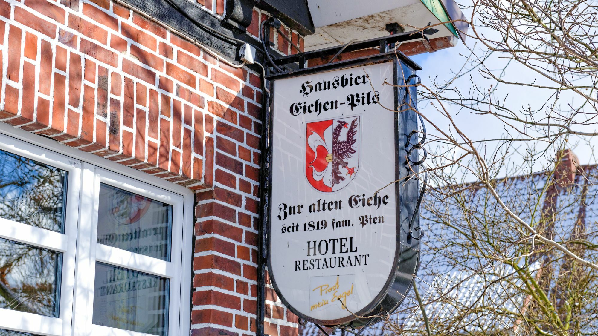 Gasthaus Zur Alten Eiche Hamburg-Harburg Buitenkant foto